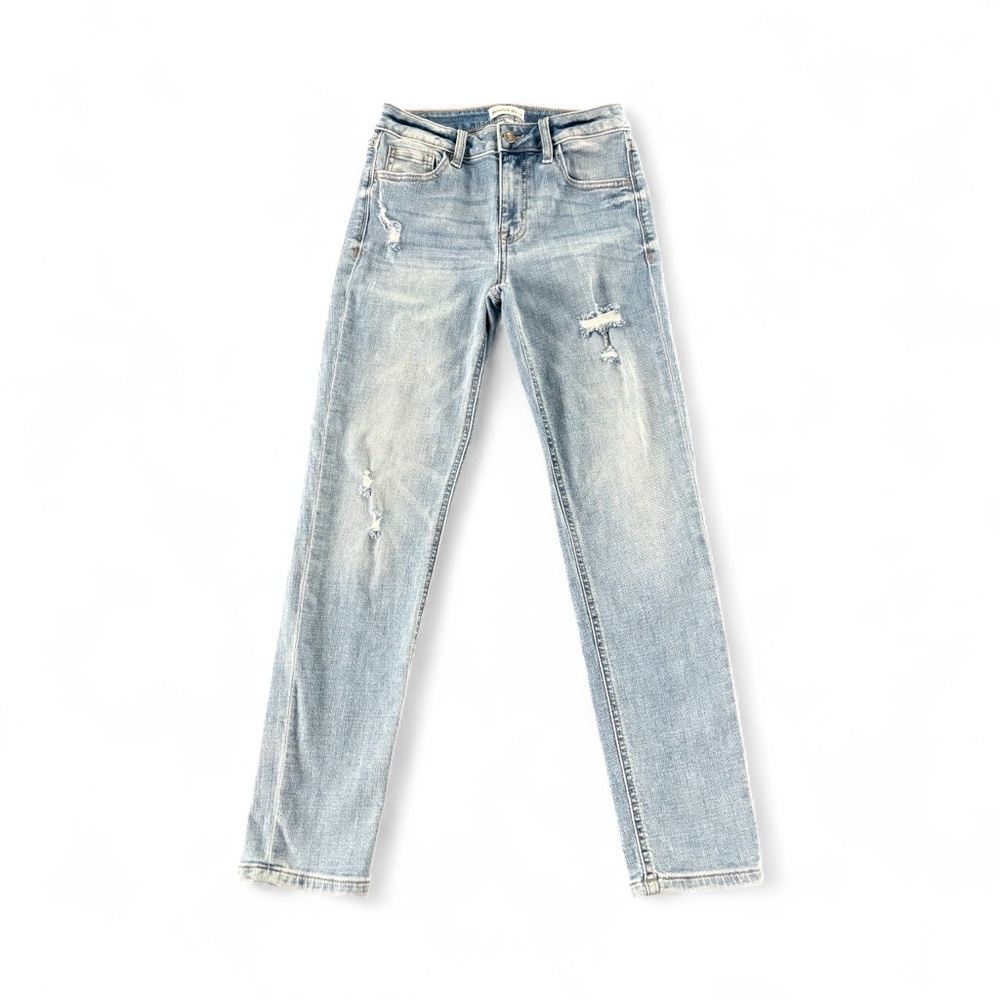 Women's Light Distressed Jeans Studio Blue